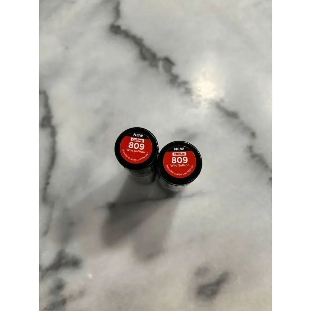 Revlon Super Lustrous Creme Lipsticks in 809 Wild Saffron Lot of 2